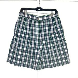 Vintage Hi-Rise Plaid Shorts